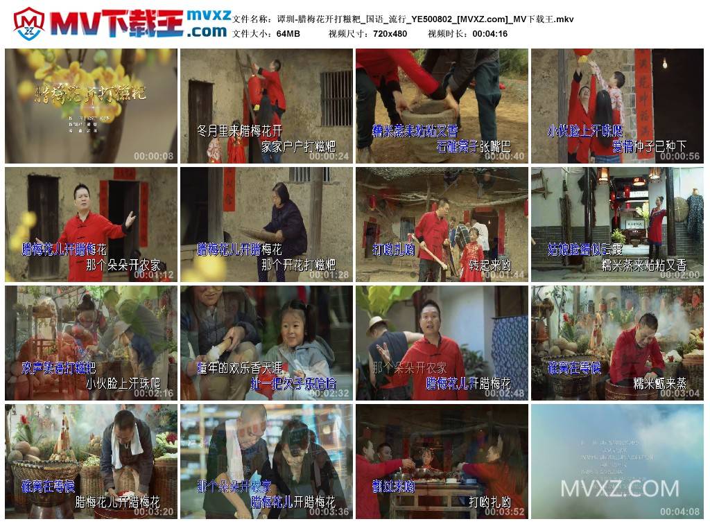 谭圳-腊梅花开打糍粑_国语_流行_YE500802